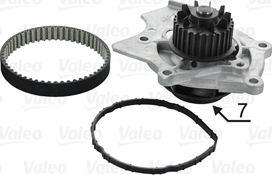 Valeo 614591 - Water Pump & Timing Belt Set www.autospares.lv