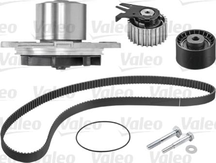 Valeo 614551 - Водяной насос + комплект зубчатого ремня ГРМ www.autospares.lv