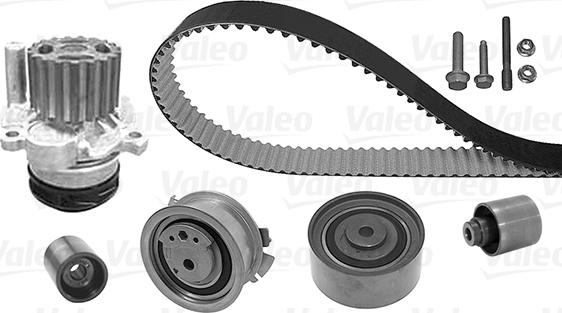 Valeo 614565 - Водяной насос + комплект зубчатого ремня ГРМ www.autospares.lv