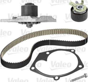 Valeo 614506 - Водяной насос + комплект зубчатого ремня ГРМ www.autospares.lv