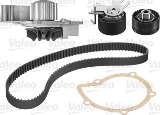 Valeo 614513 - Водяной насос + комплект зубчатого ремня ГРМ www.autospares.lv