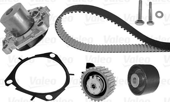 Valeo 614589 - Водяной насос + комплект зубчатого ремня ГРМ www.autospares.lv