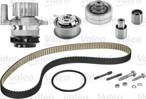 Valeo 614525 - Водяной насос + комплект зубчатого ремня ГРМ www.autospares.lv