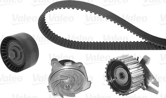 Valeo 614644 - Водяной насос + комплект зубчатого ремня ГРМ www.autospares.lv