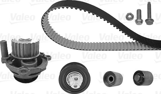 Valeo 614620 - Водяной насос + комплект зубчатого ремня ГРМ www.autospares.lv