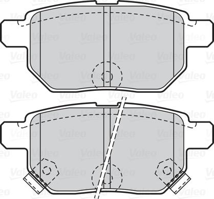 Valeo 670933 - Bremžu uzliku kompl., Disku bremzes www.autospares.lv