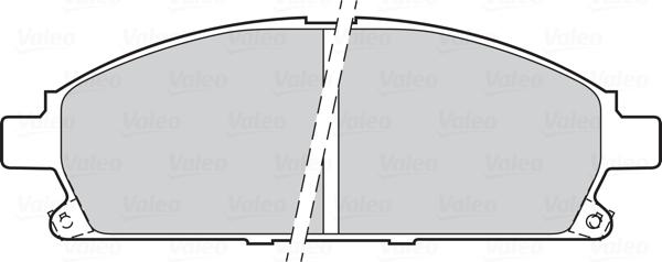 Valeo 670452 - Bremžu uzliku kompl., Disku bremzes www.autospares.lv