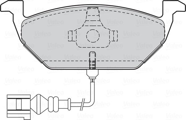 Valeo 670408 - Тормозные колодки, дисковые, комплект www.autospares.lv