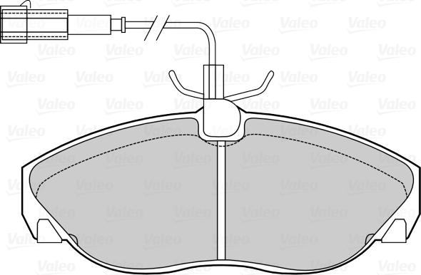 Valeo 670429 - Brake Pad Set, disc brake www.autospares.lv