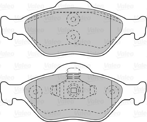 Valeo 670564 - Brake Pad Set, disc brake www.autospares.lv