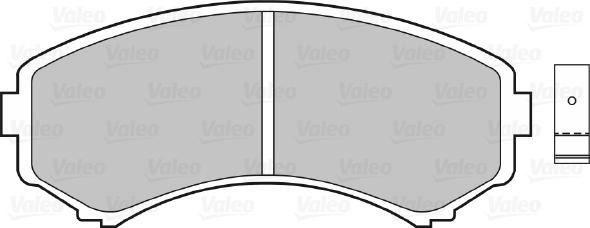 Valeo 670515 - Brake Pad Set, disc brake www.autospares.lv