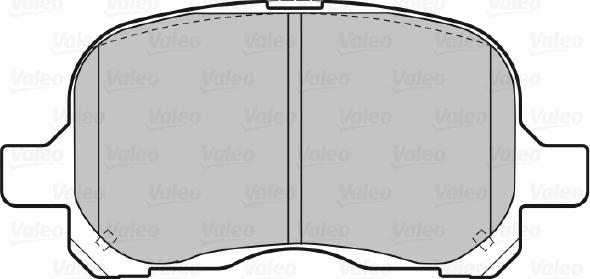 Valeo 670579 - Тормозные колодки, дисковые, комплект www.autospares.lv