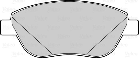 Valeo 670698 - Bremžu uzliku kompl., Disku bremzes www.autospares.lv