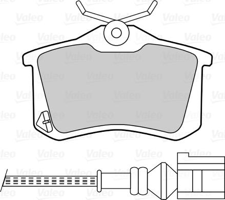 Valeo 670674 - Bremžu uzliku kompl., Disku bremzes autospares.lv