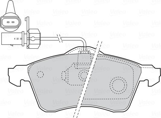 Valeo 670676 - Bremžu uzliku kompl., Disku bremzes www.autospares.lv