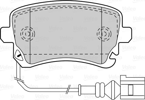 Valeo 670671 - Brake Pad Set, disc brake www.autospares.lv