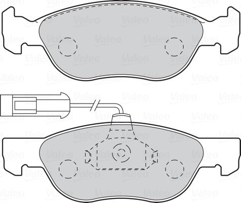 Valeo 670041 - Bremžu uzliku kompl., Disku bremzes www.autospares.lv