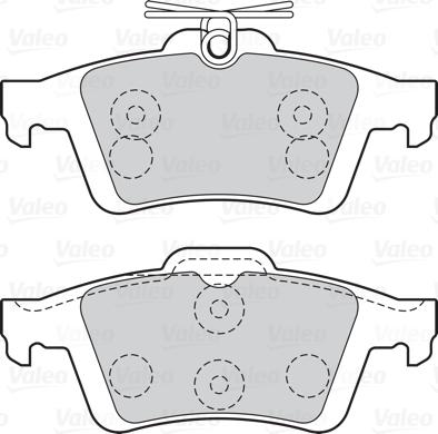 Valeo 670007 - Brake Pad Set, disc brake www.autospares.lv