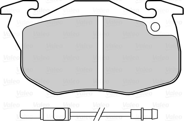 Valeo 670081 - Bremžu uzliku kompl., Disku bremzes www.autospares.lv