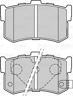 Valeo 670034 - Bremžu uzliku kompl., Disku bremzes autospares.lv