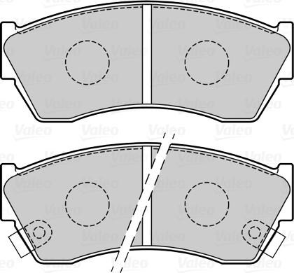 Valeo 670073 - Bremžu uzliku kompl., Disku bremzes www.autospares.lv