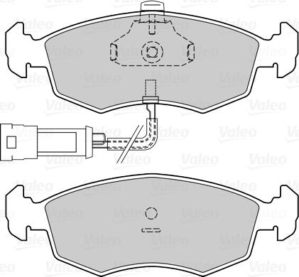 Valeo 670120 - Bremžu uzliku kompl., Disku bremzes www.autospares.lv