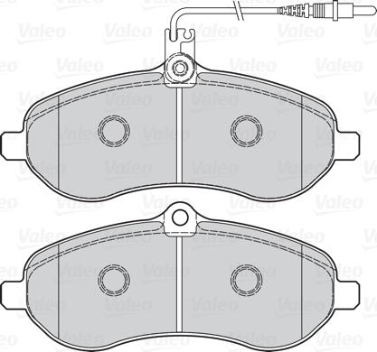 Valeo 670899 - Bremžu uzliku kompl., Disku bremzes www.autospares.lv