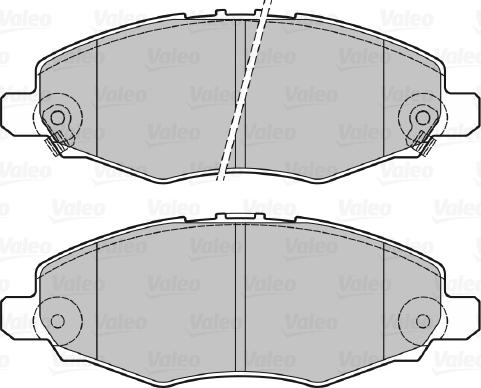 Valeo 670894 - Bremžu uzliku kompl., Disku bremzes autospares.lv