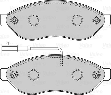 Valeo 670891 - Bremžu uzliku kompl., Disku bremzes www.autospares.lv