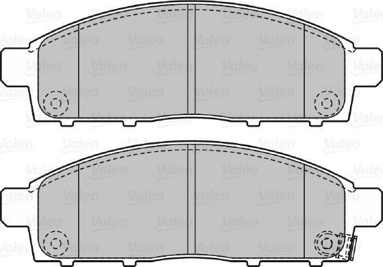 Valeo 670893 - Bremžu uzliku kompl., Disku bremzes www.autospares.lv