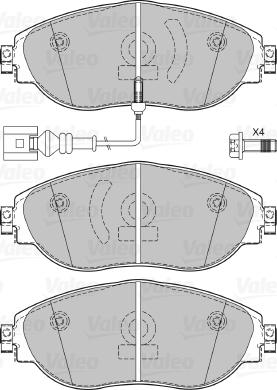 Valeo 670286 - Bremžu uzliku kompl., Disku bremzes autospares.lv