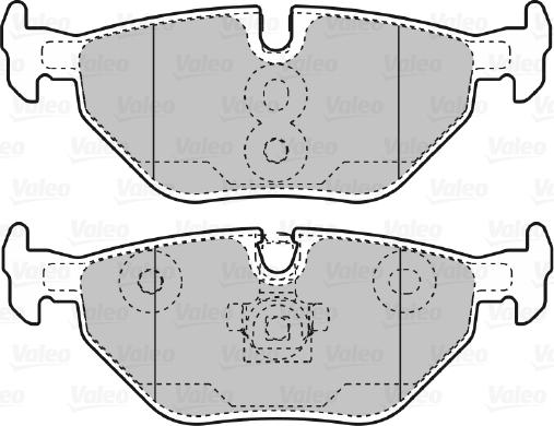 Valeo 670753 - Brake Pad Set, disc brake www.autospares.lv