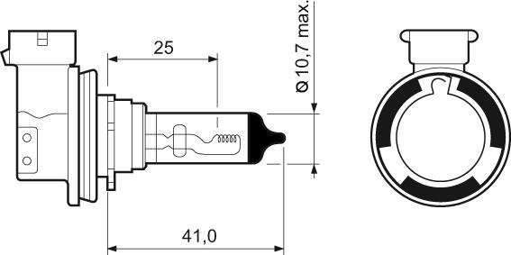 Valeo 032525 - Kvēlspuldze, Tālās gaismas lukturis autospares.lv