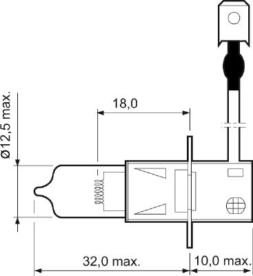 Valeo 032005 - Kvēlspuldze, Tālās gaismas lukturis www.autospares.lv