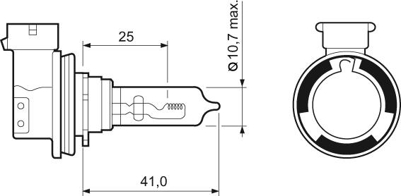 Valeo 032011 - Kvēlspuldze, Tālās gaismas lukturis www.autospares.lv