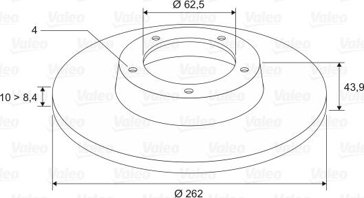 Valeo 197456 - Bremžu diski www.autospares.lv