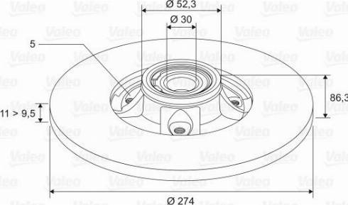 Valeo 197542 - Bremžu diski www.autospares.lv