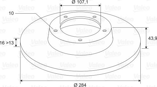 Valeo 197532 - Bremžu diski www.autospares.lv