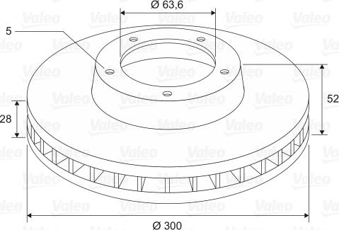 Valeo 197524 - Brake Disc www.autospares.lv