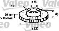 Valeo 197084 - Bremžu diski www.autospares.lv