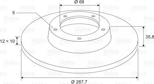 Valeo 197038 - Bremžu diski www.autospares.lv