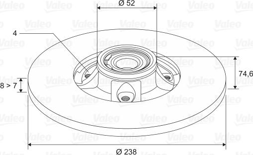 Valeo 197119 - Bremžu diski www.autospares.lv