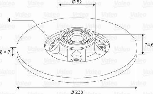 Valeo 197118 - Bremžu diski www.autospares.lv