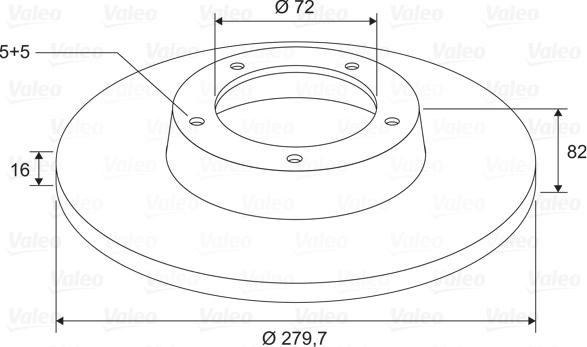 Valeo 197821 - Brake Disc www.autospares.lv