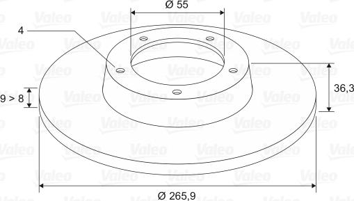 Valeo 197345 - Bremžu diski www.autospares.lv