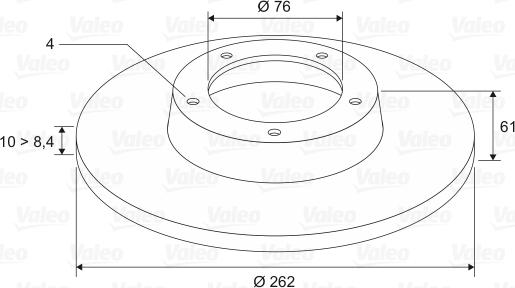 Valeo 197342 - Bremžu diski www.autospares.lv