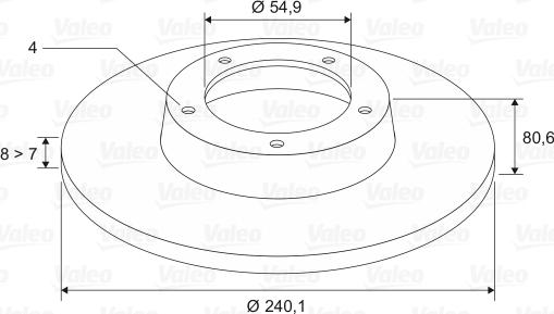 Valeo 197308 - Bremžu diski www.autospares.lv