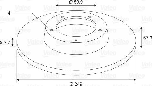 Valeo 197307 - Brake Disc www.autospares.lv