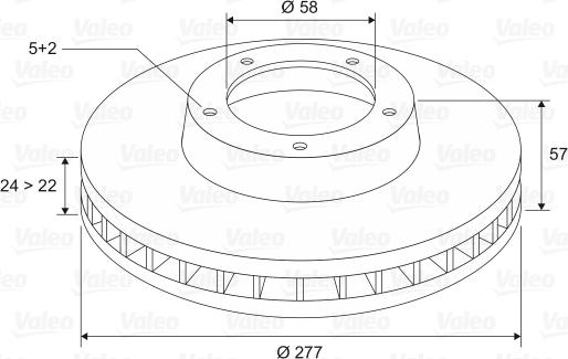 Valeo 197261 - Bremžu diski www.autospares.lv