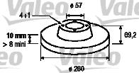 Valeo 186490 - Bremžu diski autospares.lv